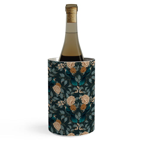 Avenie Moody Blooms Bird Damask Wine Chiller