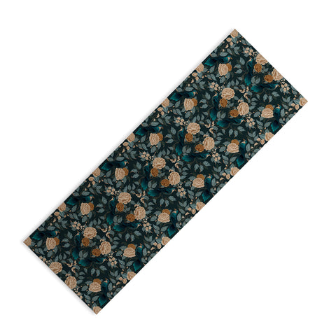 Avenie Moody Blooms Bird Damask Yoga Mat