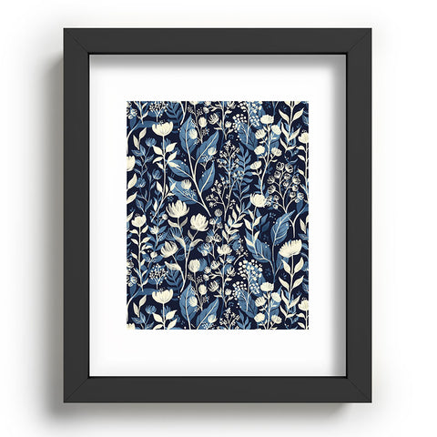 Avenie Moody Blooms Ditsy I Recessed Framing Rectangle