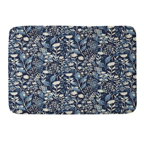 Avenie Moody Blooms Ditsy I Memory Foam Bath Mat