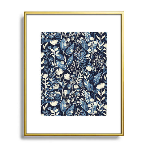 Avenie Moody Blooms Ditsy I Metal Framed Art Print