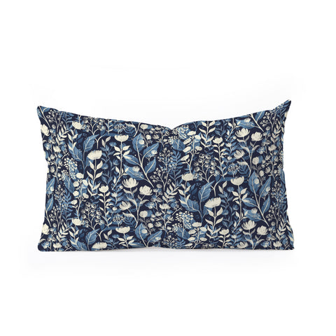 Avenie Moody Blooms Ditsy I Oblong Throw Pillow