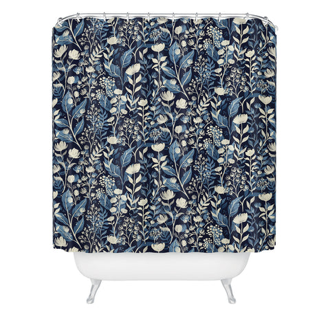Avenie Moody Blooms Ditsy I Shower Curtain