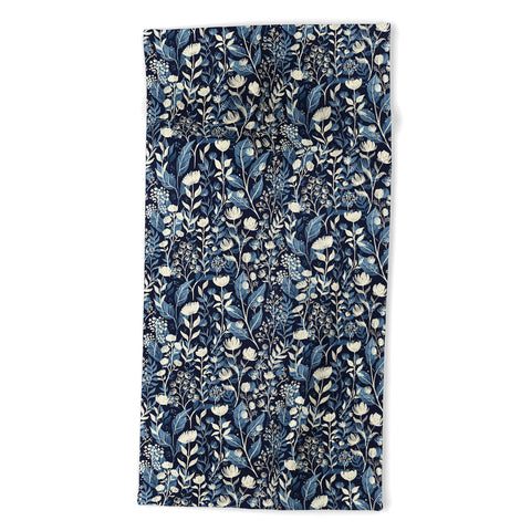 Avenie Moody Blooms Ditsy I Beach Towel
