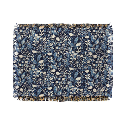 Avenie Moody Blooms Ditsy I Throw Blanket