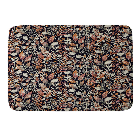 Avenie Moody Blooms Ditsy II Memory Foam Bath Mat