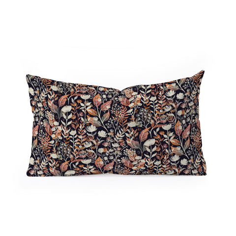 Avenie Moody Blooms Ditsy II Oblong Throw Pillow