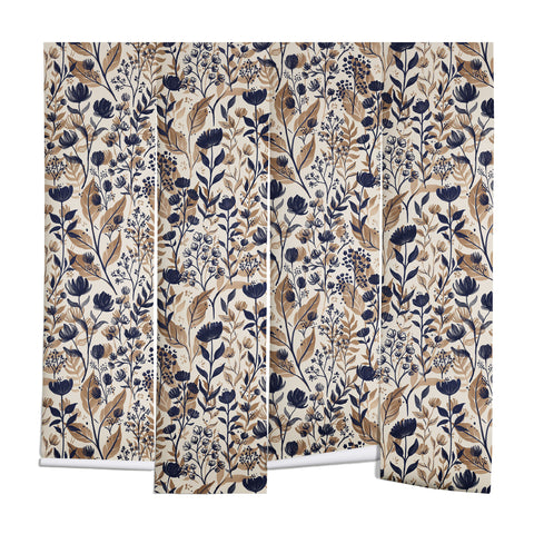 Avenie Moody Blooms Ditsy III Wall Mural