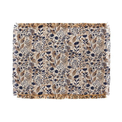 Avenie Moody Blooms Ditsy III Throw Blanket