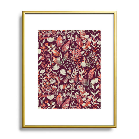 Avenie Moody Blooms Ditsy IV Metal Framed Art Print
