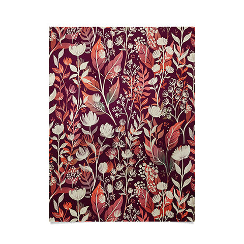 Avenie Moody Blooms Ditsy IV Poster