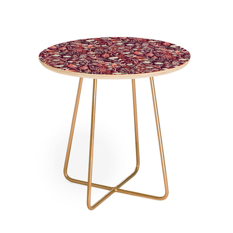 Avenie Moody Blooms Ditsy IV Round Side Table