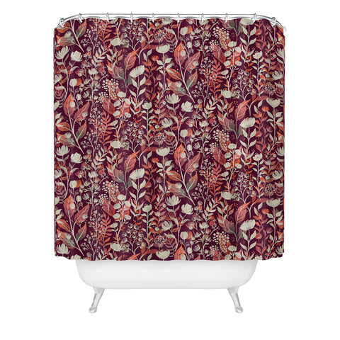 Avenie Moody Blooms Ditsy IV Shower Curtain