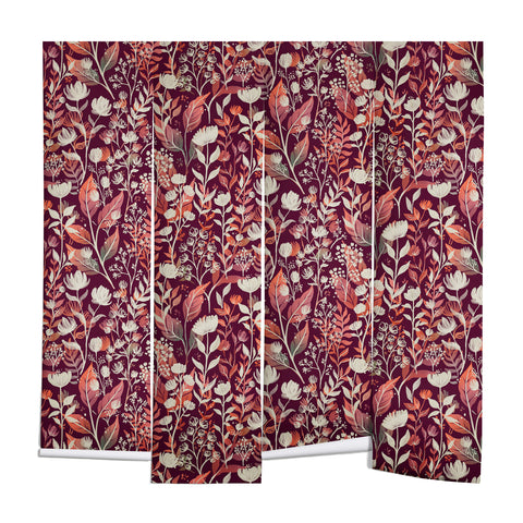 Avenie Moody Blooms Ditsy IV Wall Mural