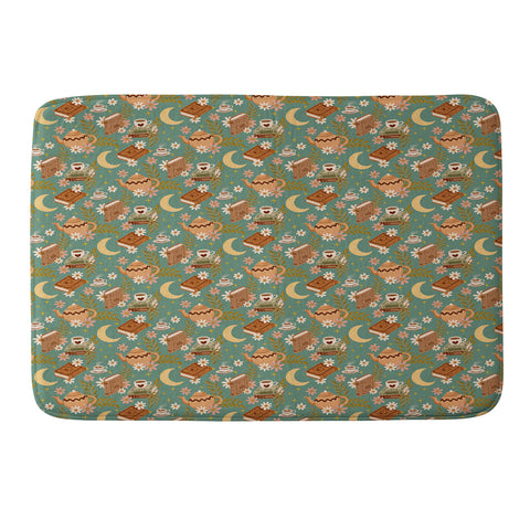 Avenie Moonlit Reading Nook I Memory Foam Bath Mat