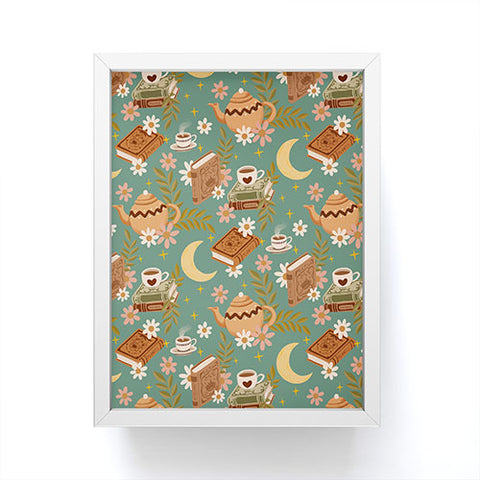 Avenie Moonlit Reading Nook I Framed Mini Art Print