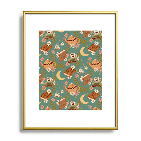 Avenie Moonlit Reading Nook I Metal Framed Art Print