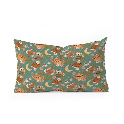 Avenie Moonlit Reading Nook I Oblong Throw Pillow