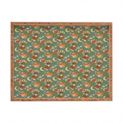 Avenie Moonlit Reading Nook I Rectangular Tray