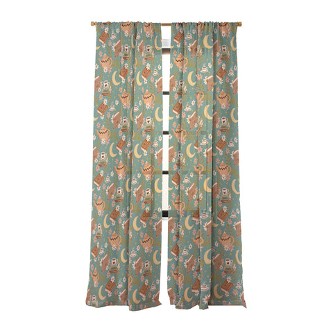Avenie Moonlit Reading Nook I Sheer Window Curtain