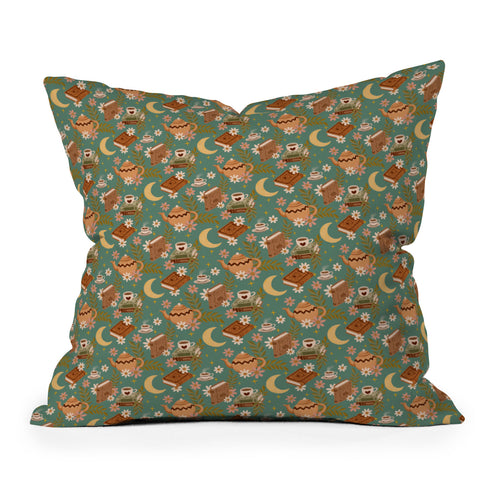 Avenie Moonlit Reading Nook I Outdoor Throw Pillow