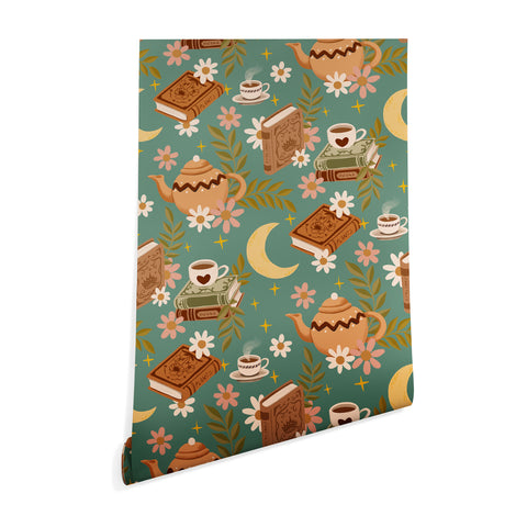 Avenie Moonlit Reading Nook I Wallpaper
