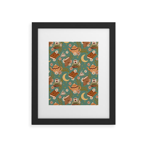 Avenie Moonlit Reading Nook I Framed Art Print