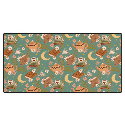 Avenie Moonlit Reading Nook I Desk Mat