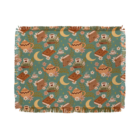 Avenie Moonlit Reading Nook I Throw Blanket
