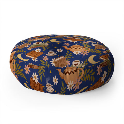 Avenie Moonlit Reading Nook II Floor Pillow Round