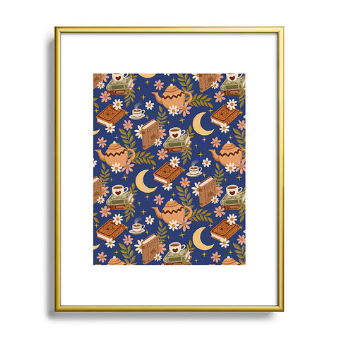 Avenie Moonlit Reading Nook II Metal Framed Art Print