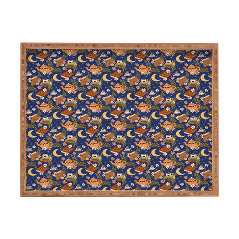 Avenie Moonlit Reading Nook II Rectangular Tray