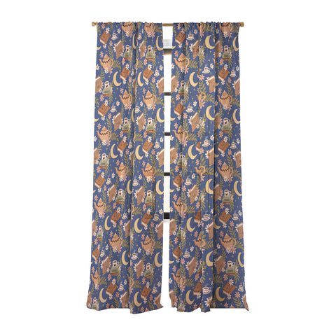 Avenie Moonlit Reading Nook II Sheer Window Curtain