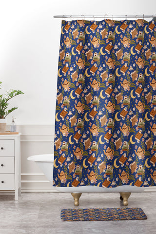 Avenie Moonlit Reading Nook II Shower Curtain And Mat