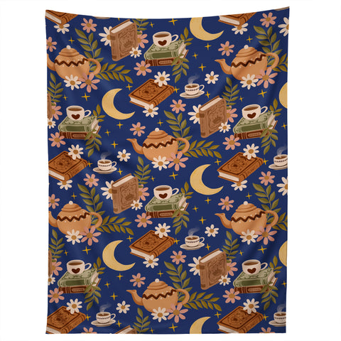 Avenie Moonlit Reading Nook II Tapestry