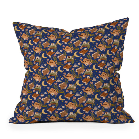 Avenie Moonlit Reading Nook II Outdoor Throw Pillow