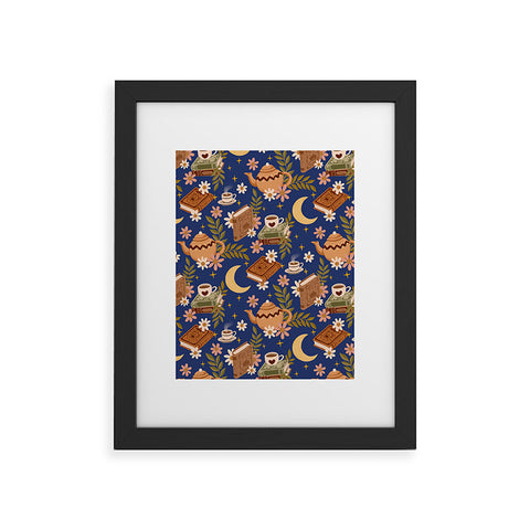 Avenie Moonlit Reading Nook II Framed Art Print