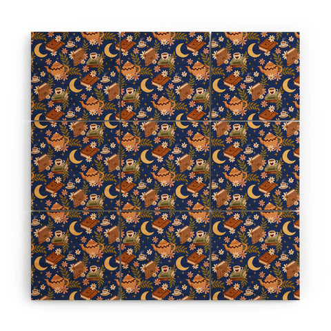 Avenie Moonlit Reading Nook II Wood Wall Mural