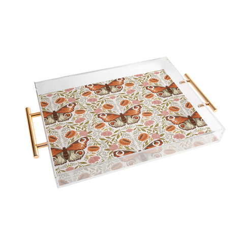 Avenie Morris Inspired Butterfly I Acrylic Tray
