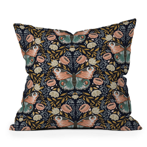 Avenie Morris Inspired Butterfly III Outdoor Throw Pillow