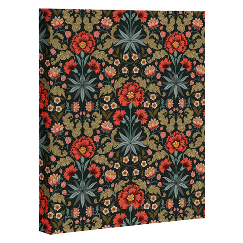 Avenie Morris Inspired Carnation Art Canvas