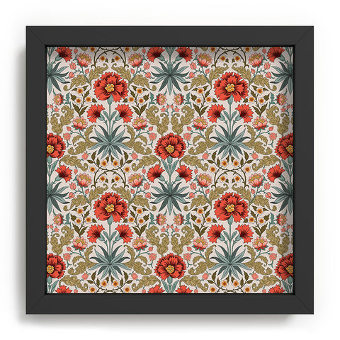 Avenie Morris Inspired Carnation I Recessed Framing Square