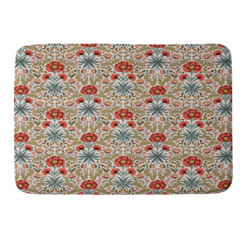 Avenie Morris Inspired Carnation I Memory Foam Bath Mat