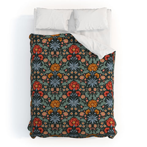 Avenie Morris Inspired Carnation II Duvet Cover