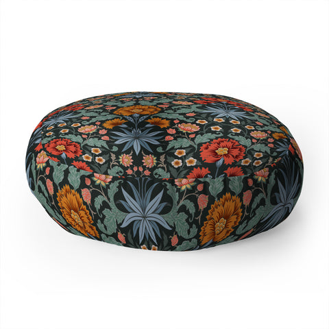 Avenie Morris Inspired Carnation II Floor Pillow Round