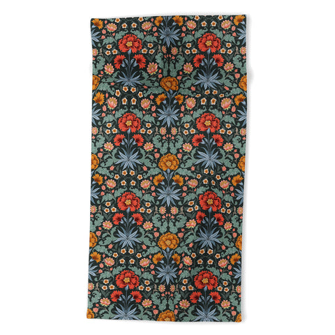 Avenie Morris Inspired Carnation II Beach Towel
