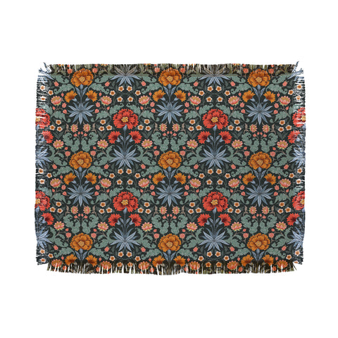 Avenie Morris Inspired Carnation II Throw Blanket
