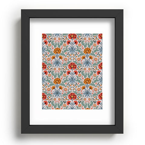 Avenie Morris Inspired Carnation III Recessed Framing Rectangle