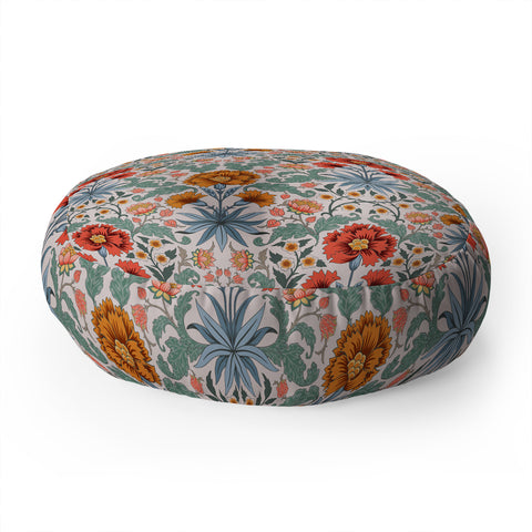 Avenie Morris Inspired Carnation III Floor Pillow Round