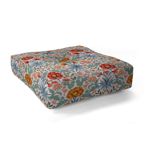 Avenie Morris Inspired Carnation III Floor Pillow Square